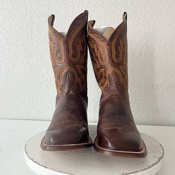 NEW Rod Patrick Mens Cowboy Boots 15AAAA Perro Loco Brown Square Toe Western - Picture 5 of 12